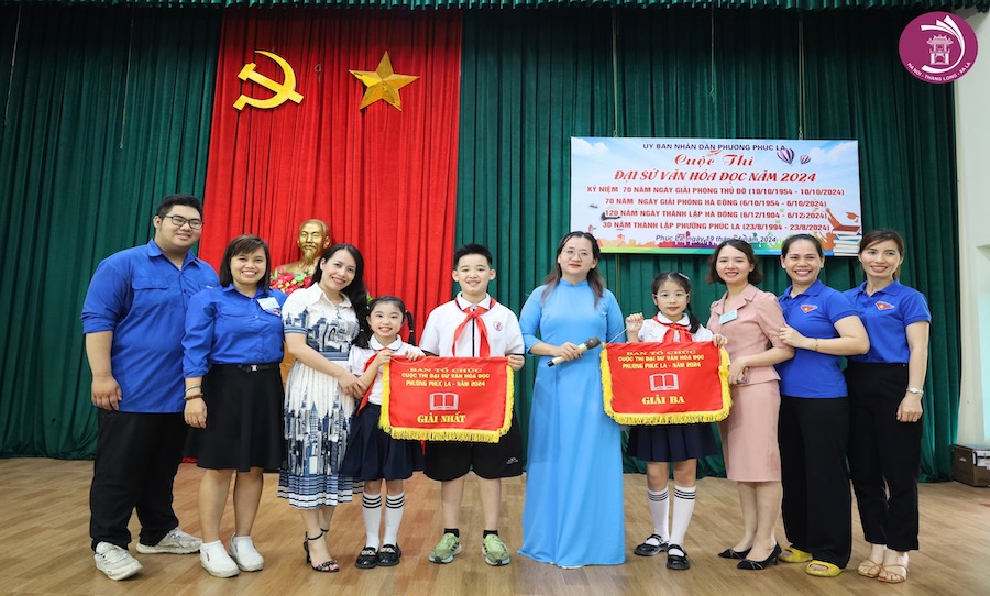 CHÚC MỪNG TRƯỜNG TIỂU HỌC & THCS HÀ NỘI THĂNG LONG ĐẠT GIẢI TẠI CUỘC THI ĐẠI SỨ VĂN HÓA ĐỌC NĂM 2024