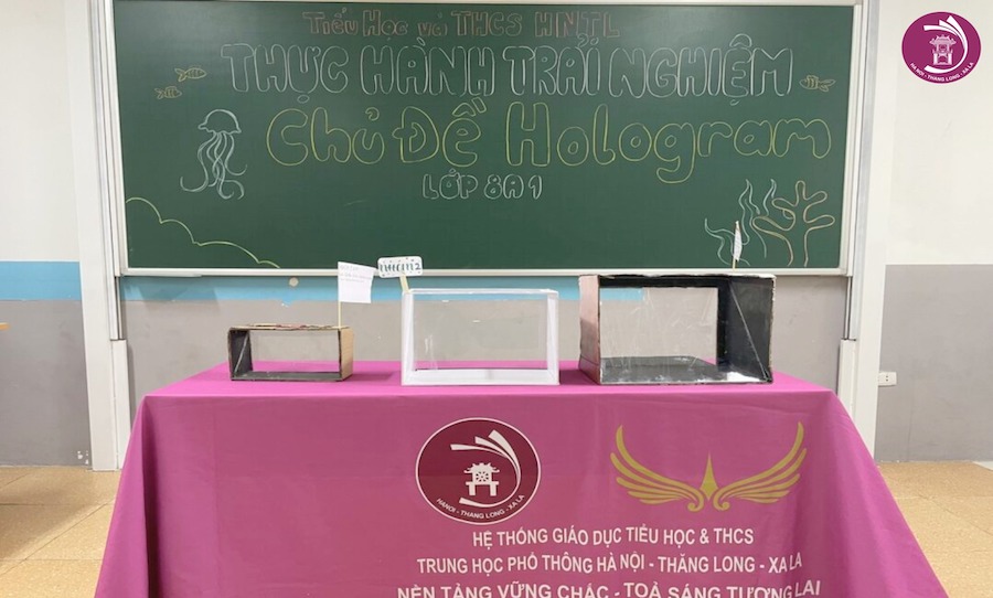 THỰC HÀNH TRẢI NGHIỆM CHỦ ĐỀ HOLOGRAM - LỚP 8A1