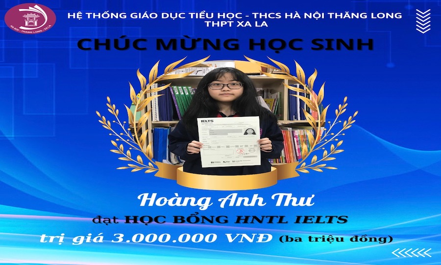 HNTL TRAO HỌC BỔNG TRỊ GIÁ 3 TRIỆU ĐỒNG CHO HỌC SINH ĐẠT 7.0 IELTS