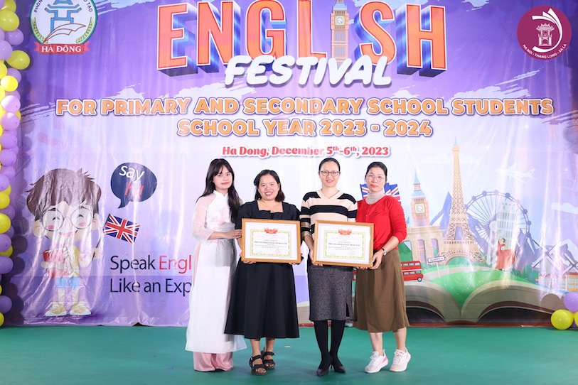 TRƯỜNG HÀ NỘI - THĂNG LONG XUẤT SẮC ĐẠT 01 GIẢI NHẤT VÀ 01 GIẢI BA TẠI ENGLISH FESTIVAL QUẬN HÀ ĐÔNG NĂM HỌC 2023 – 2024