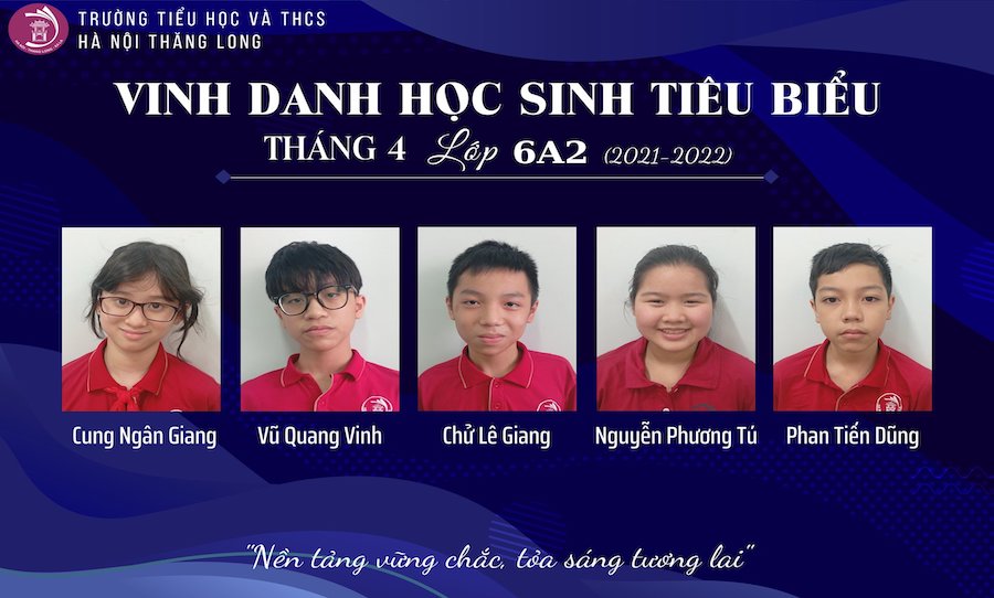 KHỐI THCS - VINH DANH HỌC SINH TIÊU BIỂU THÁNG 4