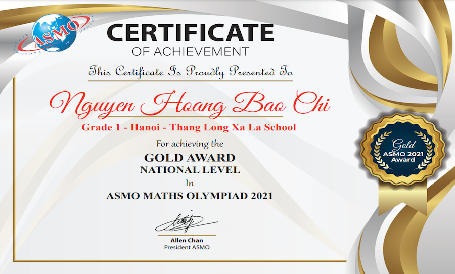 2022 VINH DANH HỌC SINH ĐẠT GIẢI TOÁN VÀ TIẾNG ANH ASMO